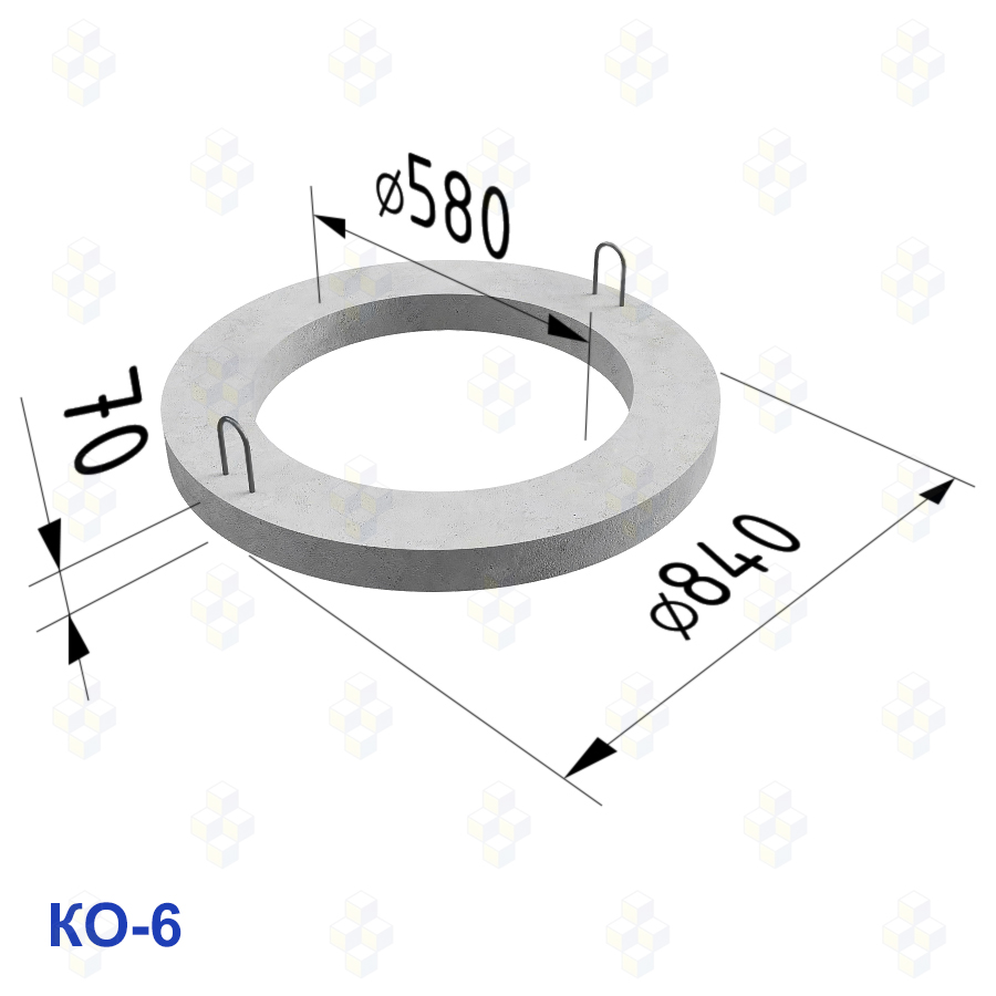 КО-6 (КЦО-1) кольцо опорное - купить по цене 600 руб. в Москве
